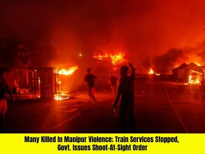 Many killed in Manipur Violence Train services stopped